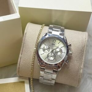 MICHEAL KORS ARGENTE -BLANC