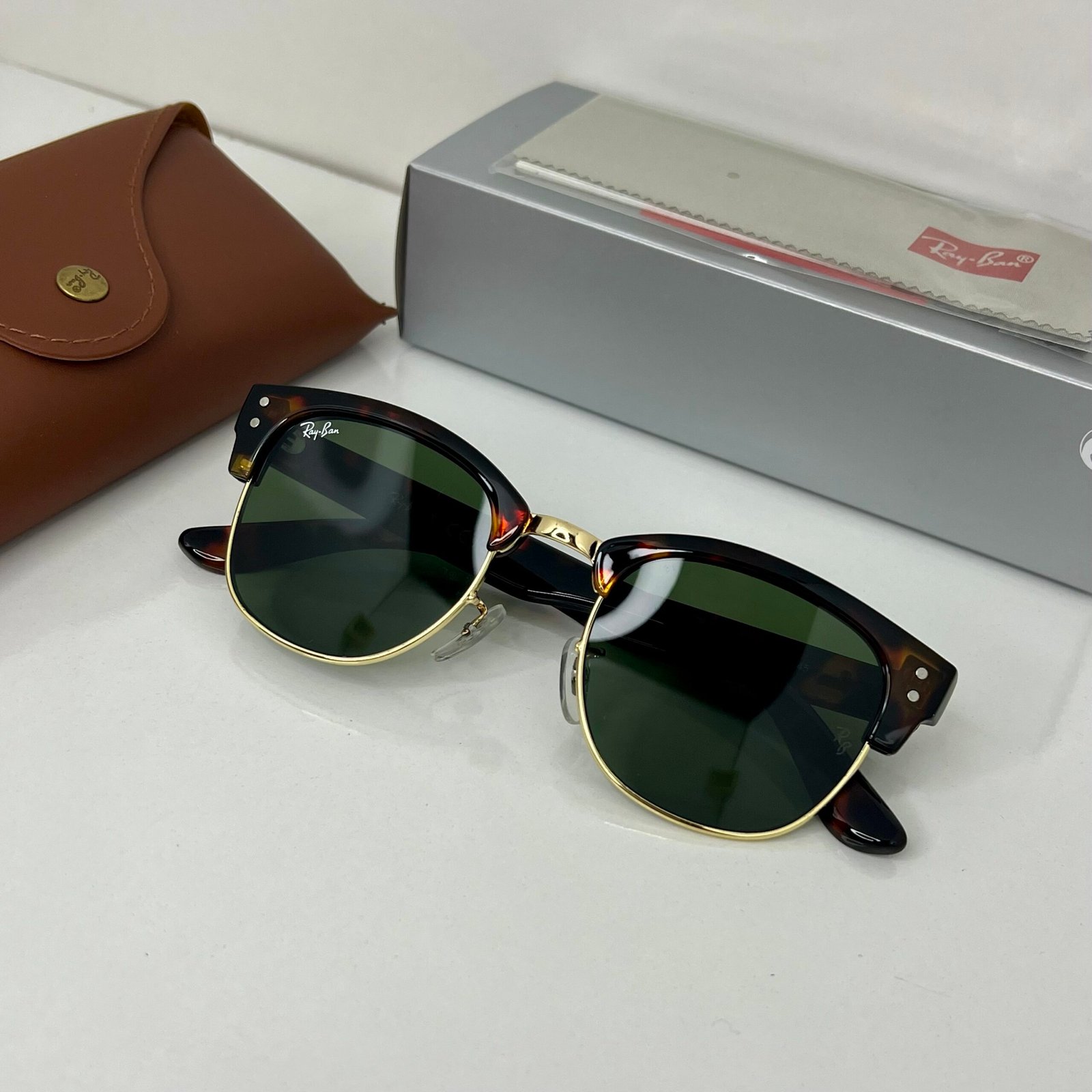 Lunettes Shadow line Vert Brown – Image 3